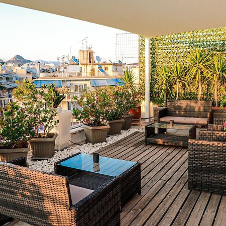 Ferienwohnung Renovated Studio With Roof Garden Access, 15 M Walk To Acropolis Athen Exterior foto